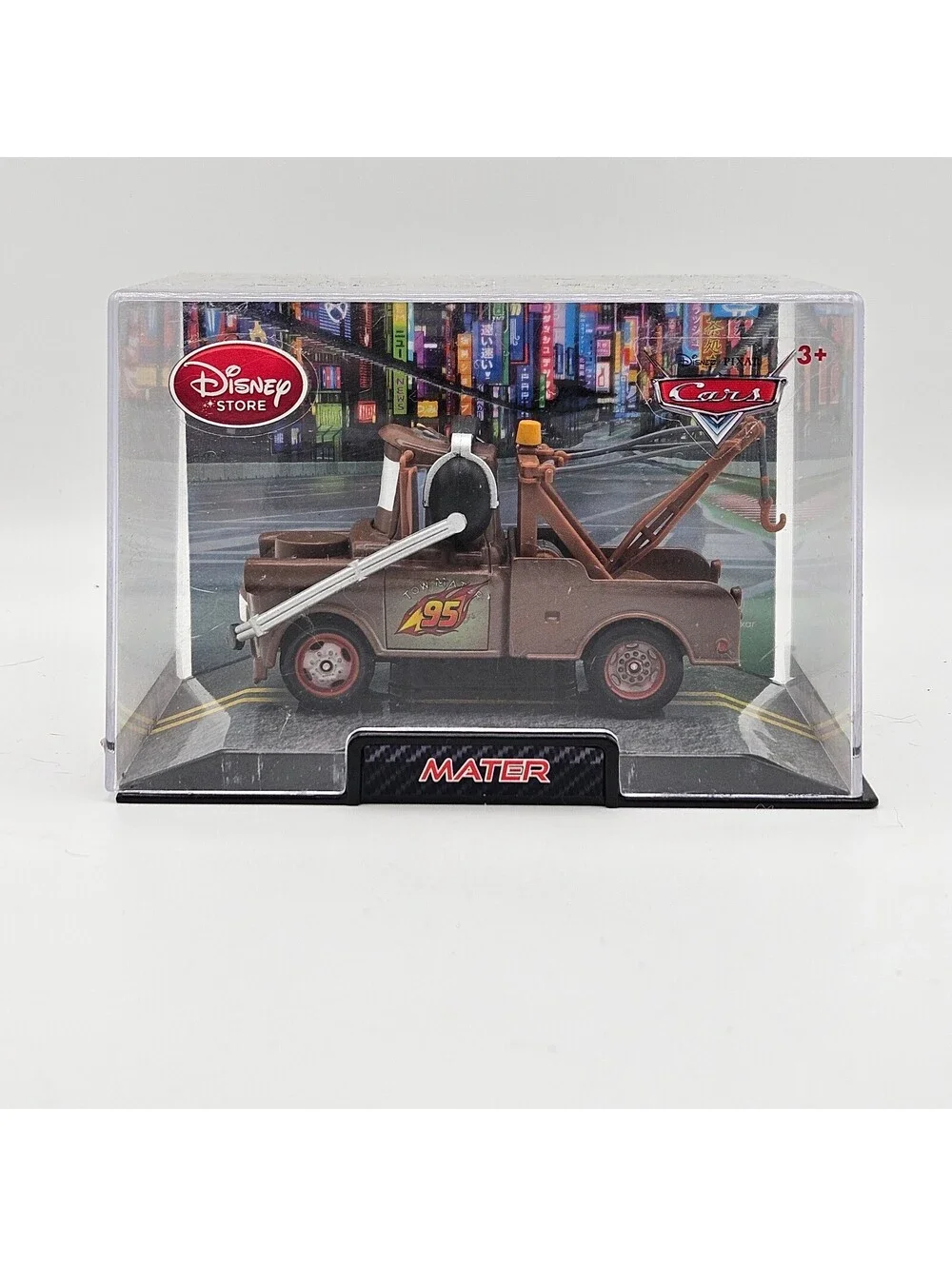 Disney Store Cars Mater Diecast Vehicle w/ Display Case Pixar